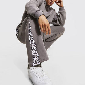 Ensemble pantalon de survêtement et sweat à capuche évasé 100% coton éponge lavé à l'acide personnalisé survêtement mode durable - Product Image 3