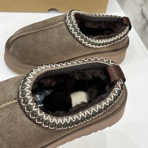 Pantuflas Clásicas para Mujer, Parte Superior de Gamuza de Alta Calidad, Botas de Nieve para Otoño e Invierno, Plantilla de EVA Térmica Antideslizante, Zapatos Casuales - Product Image 3