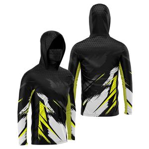 Fait sur mesure Anti Uv protection solaire Sublimation manches longues poisson chemises à capuche vêtements de pêche séchage rapide maillot de pêche en plein air RTS - Product Image 3