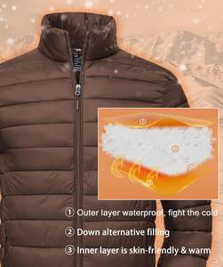 2025 Men Puffer Down <b>Jacket</b> <b>Packable</b> Lightweight Winter <b>Jackets</b> Coats Outdoor Waterproof Insulated <b>Jackets</b> - Product Image 4