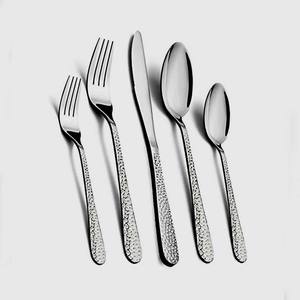 Ensemble de couverts en acier inoxydable plaqué argent, style occidental élégant, avec manche en céramique noire, pour servir des baguettes - Product Image 5