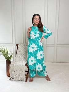 Kurti Premium con Brillo Romano para Conjunto Étnico para Mujer, Ideal para Bodas, Fiestas Eid y Viajes - Product Image 2