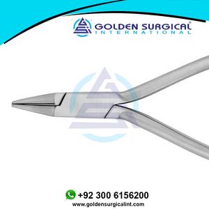 คีมจัดฟันจมูกกลมยาวปลายโค้งมนเหมาะสำหรับการจัดฟันและแถบ | ชุดทันตกรรมเครื่องมือผ่าตัด - Product Image 3