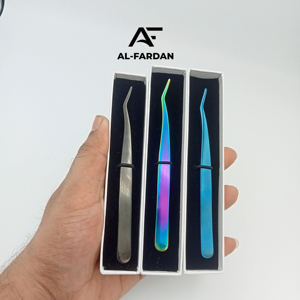 Herramienta de maquillaje, pinzas aplicadoras de pestañas, negro, azul, multicolor, logotipo personalizado, aplicadores de pestañas postizas de acero inoxidable sostenibles - Product Image 1