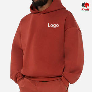 Sweat à capuche pour homme Ryan Pro Gear avec logo personnalisé sur le devant, tissu en molleton 100% coton, respirant, décontracté, vêtements d'hiver, ODM - Product Image 5