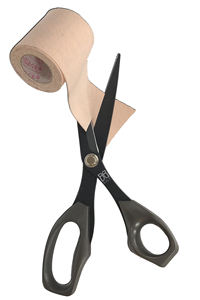 Tijeras de cinta deportiva de punta redonda de acero inoxidable de 8,5 pulgadas hechas en Taiwán grado DIY para corte de bordado láser tipo especial - Product Image 3