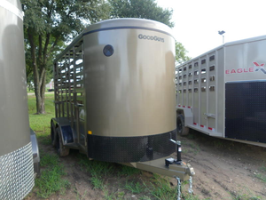 Remorque pour bétail avec escalier hydraulique pour bovins, composants principaux de l'engrenage, 12' X 5'8 - Product Image 2