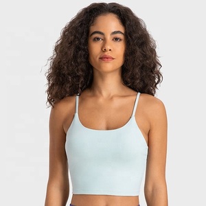 Top Deportivo Corto para Mujer, de Secado Rápido y Transpirable, con Tirantes Personalizados, Logotipo Personalizado, Elástico, a Cuadros - Product Image 3