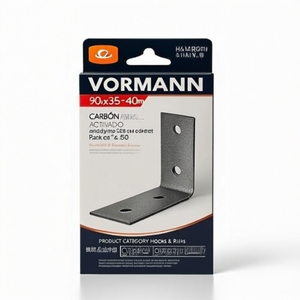 VORMANN 90x35x40mm <b>S</b>.2.5 mm Angle Bracket Pack of 50 Product Category <b>Hooks</b> & Rails - Product Image 3