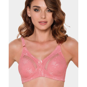 Soutien-gorge minimisateur sans armatures 350 Cherry pour femme, réglable, push-up, respirant, avec dentelle décorative, logo nœud, bonnets sans armatures, maintien multi-couleurs - Product Image 6