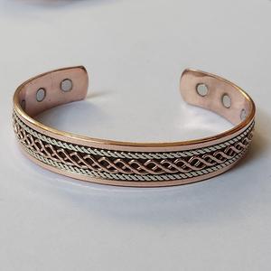 Pulsera de cobre magnética sólida de nuevo diseño, nudo de cuerda trenzada Triple, brazaletes de moda, joyería para aliviar la artritis - Product Image 5
