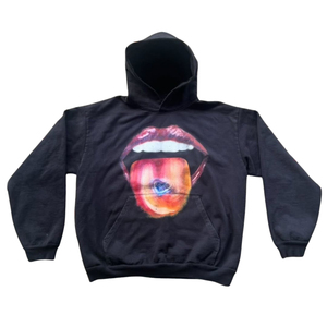 Sweat à capuche 100% coton avec logo personnalisé pour hommes sweat à capuche sérigraphié d'hiver à motif solide et lourd - Product Image 6