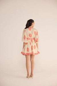 Indien fait à la main coton élégant court quotidien tenue décontractée imprimé fleuri cadeau de mariée personnalisé femme mode robe naturel - Product Image 4