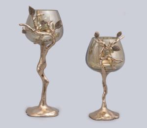 Portavelas de Metal Premium para Decoración del Hogar de Lujo y Diseño de Interiores de Hostelería - Product Image 2