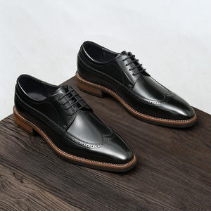 Zapatos de Cuero con Tacón Reforzado y Suela Antideslizante, Zapatos Formales para Hombre, Zapatos de Trabajo para Hombre - Product Image 3