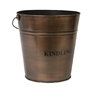 Handmade Vintage Galvanized <b>Coal</b> Storage Bucket Silver Color <b>Coal</b> <b>Scuttle</b> with Handle Elegant and Durable Storage Container - Product Image 6