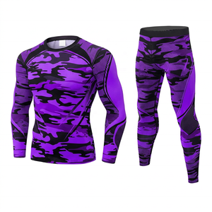 Combinaisons de compression respirantes de haute qualité fabriquées au Pakistan, en Spandex/Polyester, avec fermeture élastique à la taille, étiquette privée, sublimation - Product Image 2