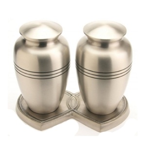 Par de urnas sostenibles para acompañantes, urna Premium de metal puro para parejas amadas, ataúd de almacenamiento de cenizas, urna de cremación de metal de nuevo estilo - Product Image 4