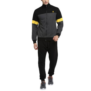 Ensemble de survêtement à capuche zippé pour hommes, survêtement de qualité supérieure, streetwear, respirant, fermeture à cordon 2 en 1 - Product Image 1