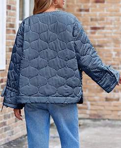 Duck Down Puffer Jacket <b>Women</b> Bomber Winter <b>Coat</b> Black Pink Patchwork Fashion Designer Ladies Short Custom Jacket with logo - Product Image 2