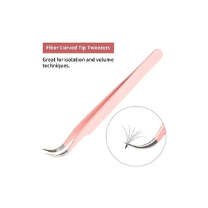 Pince à épiler pour extensions de cils Maquillage en acier inoxydable pince à faux cils non magnétique pince à épiler précise 3D - Product Image 2