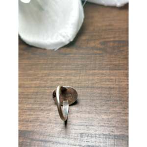 Handmade Navajo <b>Statement</b> <b>Ring</b> Rose Dahlia & Coral Bezel Set in Sterling <b>Silver</b> Everyday Wear Gemstone Jewelry - Product Image 6