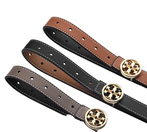 เข็มขัดชุดเดรสผู้ชายปรับได้หนังวัวแท้สไตล์ลำลองกลับด้านได้พร้อมหัวเข็มขัดเหล็กกันน้ำของขวัญส่งเสริมการขาย - Product Image 3