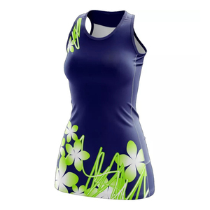 Contraste de color Superventas Uniforme de netball profesional Ropa de equipo 100% Poliéster Antibacteriano Transpirable en stock - Product Image 2