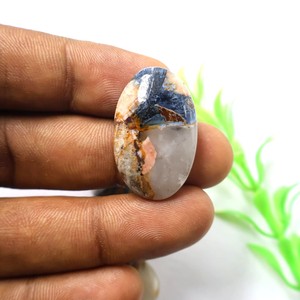 Pierre précieuse de créateur Pietersite Flashy Pietersite Cabochon Lot de pierres précieuses pour bijoux Pietersite texturée pour la fabrication de pendentifs en pierre - Product Image 4