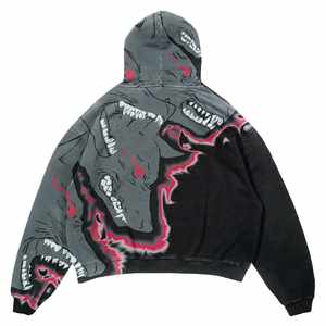 Sudadera con Capucha Personalizada de Invierno, Bordada, Lisa, 100% Algodón, Térmica, Gruesa, de 500 g/m², Talla Grande - Product Image 6