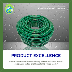 Tuyau d'arrosage en PVC vert durable haute pression 3 couches 5/8 pouce 2 mm d'épaisseur 100 m anti-moisson flexible avec poignée télescopique pour usage agricole - Product Image 6