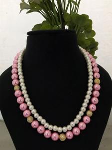 ชุดมุกมาลาสองชั้นพร้อมต่างหูน่ารักประดับลูกปัดในไข่มุกสำหรับงานปาร์ตี้งานแต่งงานงานหมั้น - Product Image 3