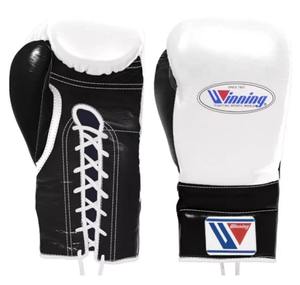 Gants de boxe en cuir OEM Design à lacets, 10oz/12oz, noir et blanc, imperméables, légers, respirants - Product Image 6