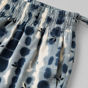 Trendy Women's Rayon Tie Dye Pajama Casual Blue Nightwear & Home Wear Soft Elastic Waist with 2 Pockets ODM Families Suitable - Product Image 2