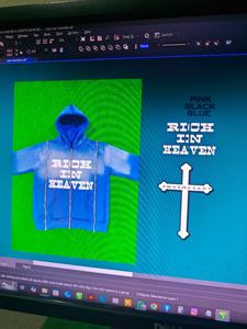 Sweat à capuche personnalisé imprimé DTF, décontracté d'hiver, uni, triple fermeture éclair, 100% coton, doux de qualité supérieure, polaire 500 GSM - Product Image 4