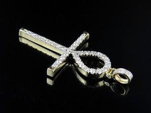 Moissanite Diamond Studded New Designer S925 <b>Silver</b> Iced Out Trendy Design <b>Cross</b> Pendant For <b>Men</b> - Product Image 3