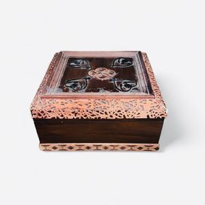 Caja de madera hecha a mano Multicolor de lujo, técnica pulida, acabado Natural para Cajas de Regalo de joyería, decoración del hogar, artesanía mundial Impex - Product Image 1