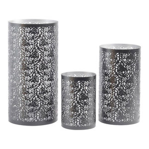 ที่ใส่เทียนทีไลท์โลหะสำหรับตกแต่งบ้านการตกแต่งคริสมาสต์การออกแบบโบราณขนาดและรูปร่างที่กำหนดเองสีขาวเคลือบสำหรับโรงแรม - Product Image 3