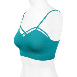 Soutien-gorge de sport pour femme de haute qualité, à bretelles, sans couture, offrant un maintien flexible pour l'entraînement, le yoga et l'usage quotidien - Product Image 2
