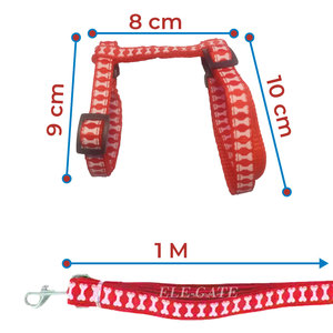 Imbracatura in Morbida Rete di Poliestere con Guinzaglio, Stile Gilet Personalizzato per Animali Domestici di Piccola Taglia, per Passeggiare con il Cane - Disponibile nelle Taglie M, L, XL - Product Image 3