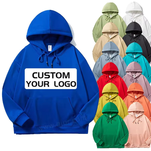 Men's Heavyweight 100% Cotton Custom Logo Oversize Pullover <b>Hoodie</b> with Drop Shoulder Pockets 500gsm <b>for</b> Winter Custom Hoodies - Product Image 6