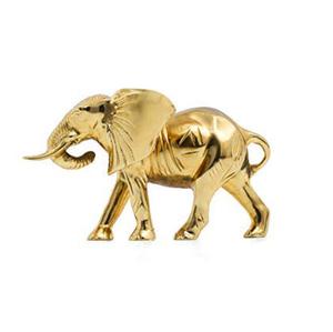 Sculpture en métal personnalisée de décoration de maison de conception vintage corde suspendue de statue d'animal en aluminium plaqué or-Fabricant Direct - Product Image 1