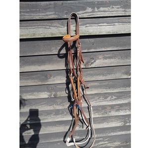 Bride pleine grandeur, marron clair avec rênes et mors de taille Cob Bride couture en cuir véritable Bride de cheval Fabricant de luxe - Product Image 1