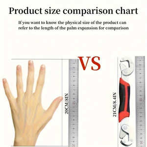 Juego de Herramientas Ajustables de Acero Inoxidable de Alta Resistencia ProMaster, Llave Inglesa Multifuncional y Alicates Combinados para Reparaciones Domésticas, Métrico - Product Image 4