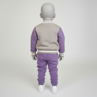 Ensemble Survêtement Hiver Bébé et Maternité, Veste Décontractée à Manches Longues et Pantalon pour Enfants, Tissu Polaire 100% Coton, Couleurs Personnalisables