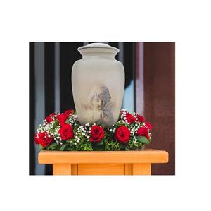 Urnas funerarias de cremación de metal de Venta caliente Urna de cenizas conmemorativas de metal para cenizas de adultos disponibles - Product Image 1