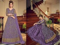 Indien à la mode Anarkali Kurti robe Dupatta mariage fête costume femmes longue Banglory soie broderie parole longueur travail mariage