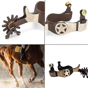 Éperons Western Rowel, éperons de cowboy, éperons de randonnée, équipement d'équitation robuste, éperons d'équitation confortables à la vente - Product Image 2