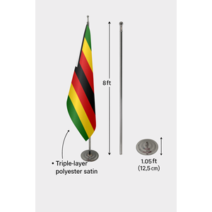 Customizable Indoor Desk <b>Flag</b> 3x5ft Aluminum <b>Pole</b> Digital Printing Cotton Nylon or Polyester Material Display Usage - Product Image 6