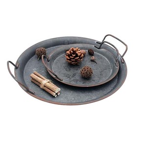 Bandeja de Metal decorativa hecha a mano para el hogar, cocina diaria, catering, bandeja de servidor usada, pastel, Pasta, Pizza, bandeja de hoja - Product Image 6